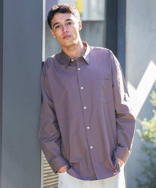 「THOMAS MASON」 長袖シャツ「URBAN RESEARCHコラボ」 LARGE ロイヤルブルー メンズ_画像8