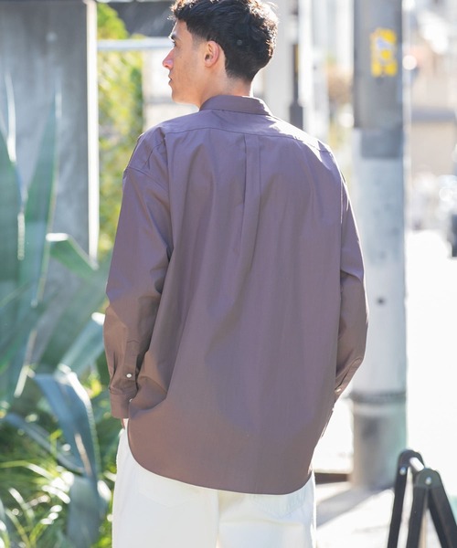 「THOMAS MASON」 長袖シャツ「URBAN RESEARCHコラボ」 LARGE ロイヤルブルー メンズ_画像9