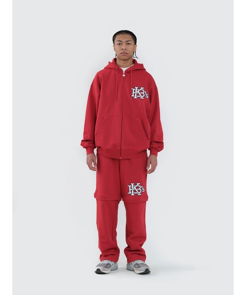 KEBOZ（ケボズ） ジップアップパーカー X-LARGE グレー メンズ