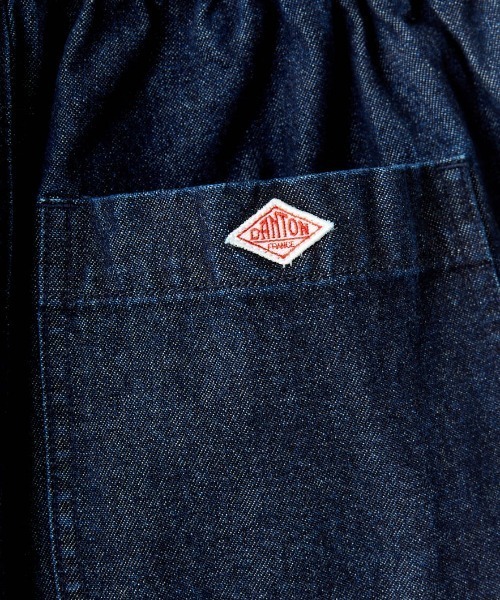【美品】DANTON イージーパンツ デニム ダークインディゴブルー 36☆ Danton（ダントン） デニムパンツ 36 インディゴブルー レディース