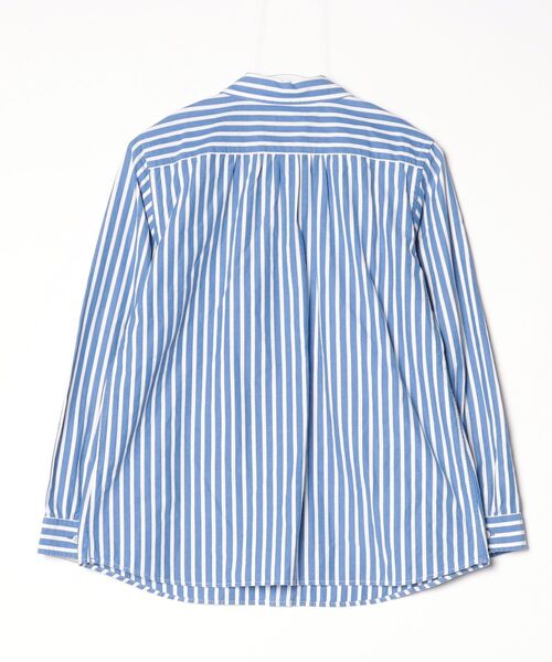 「maillot」 ストライプ柄長袖シャツ 0 ブルー レディース_画像2