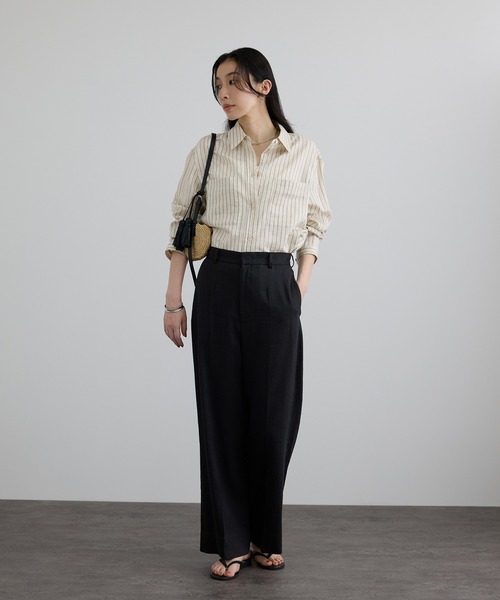 SALON adam et rope'（サロン アダム エ ロペ） リネンシャツ ブラウス