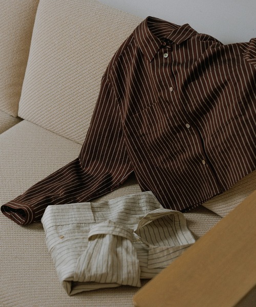 SALON adam et rope'（サロン アダム エ ロペ） リネンシャツ ブラウス
