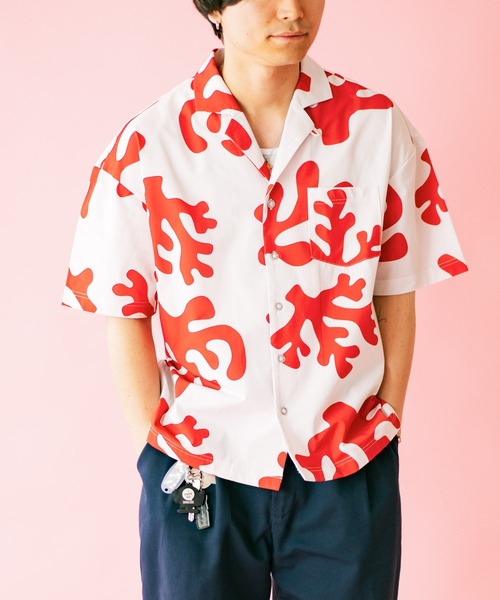「gym master」 半袖シャツ LARGE ブラウン メンズ_画像7