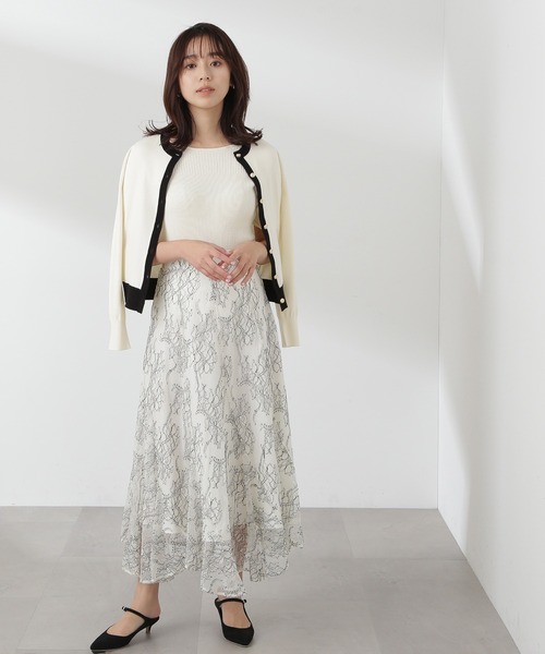 「NATURAL BEAUTY BASIC」 ニットアンサンブル FREE グリーン系その他3 レディース_画像6