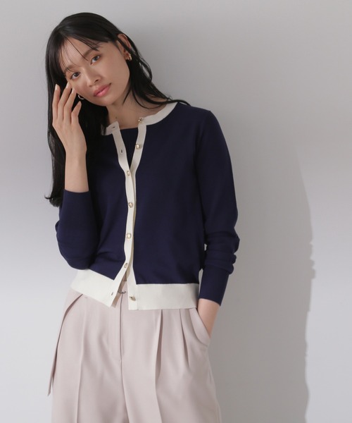 「NATURAL BEAUTY BASIC」 ニットアンサンブル FREE グリーン系その他3 レディース_画像8