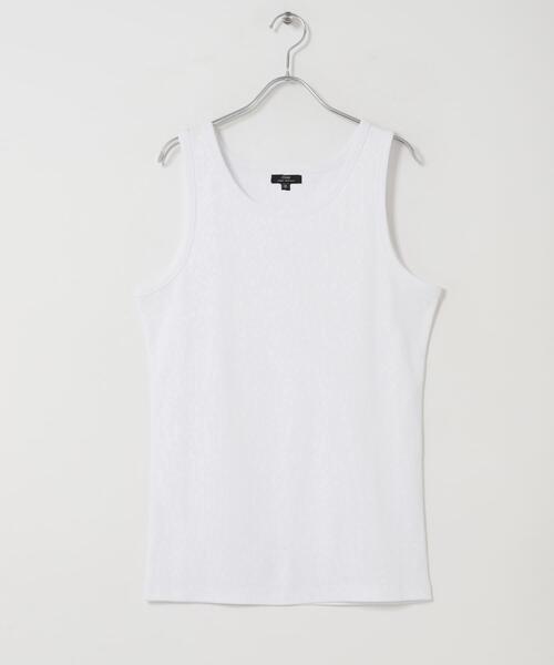 CLANE ホワイト タンクトップ　サイズ2 CLANE ホワイト タンクトップ サイズ2 CLANE（クラネ）の「SHORT TANK