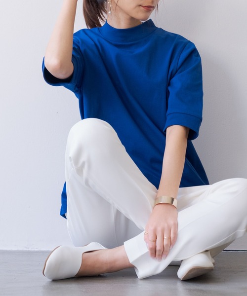 「and it_」 半袖カットソー M-L レッド レディース_画像3