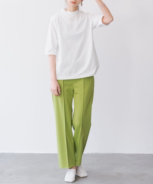 「and it_」 半袖カットソー M-L レッド レディース_画像4