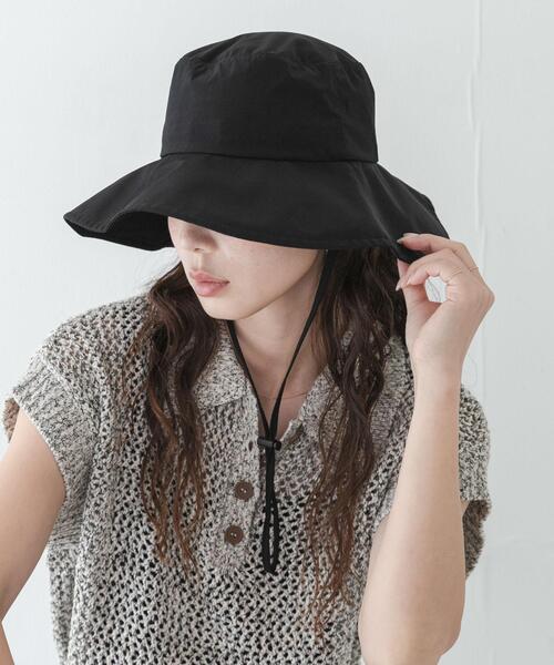 【未使用/値下げ】uhr サンハット　ブラック URBAN RESEARCH Sonny Label uvカット 帽子 ハット 紫外線カット SLAB