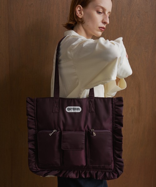 AIC. トートバッグ OUTDOOR Frill Tote Bag レディース : ZOZOTOWN
