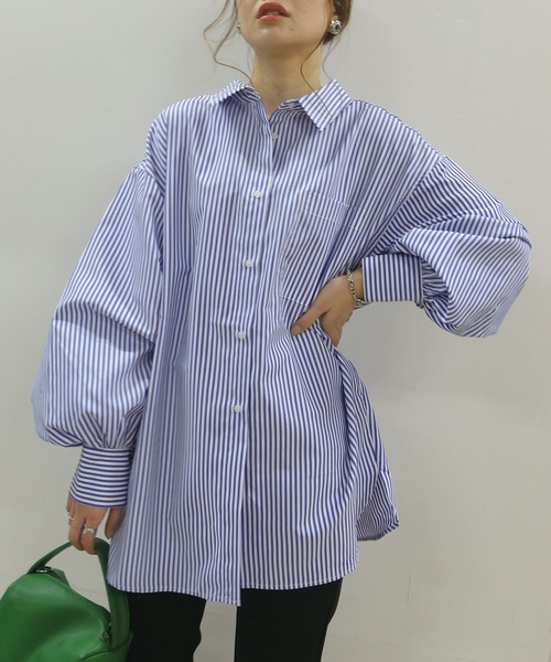「CORNERS」 長袖シャツ M ネイビー レディース_画像3