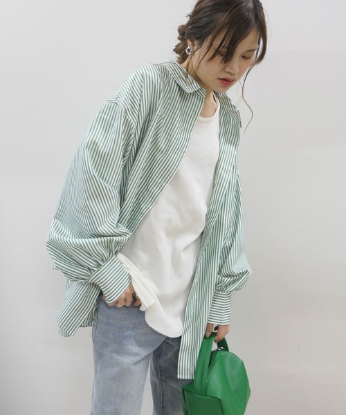 「CORNERS」 長袖シャツ M ネイビー レディース_画像7