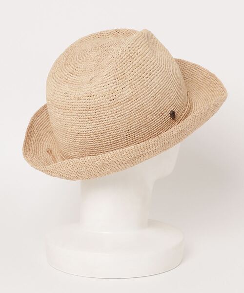 「Helen Kaminski」 ストローハット L/59.5cm ベージュ メンズ_画像2
