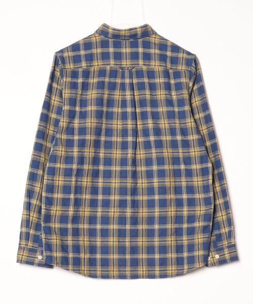 「THE NORTH FACE」 チェック柄長袖シャツ M ブルー メンズ_画像2