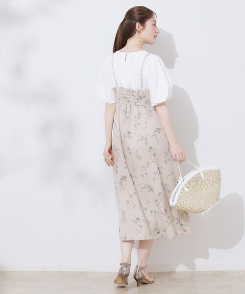 「couture brooch」 キャミソールワンピース 38 ブラウン系その他 レディース_画像4