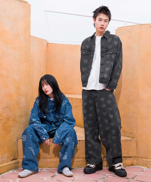 「JUNRED」 デニムパンツ L ブラック メンズ_画像3