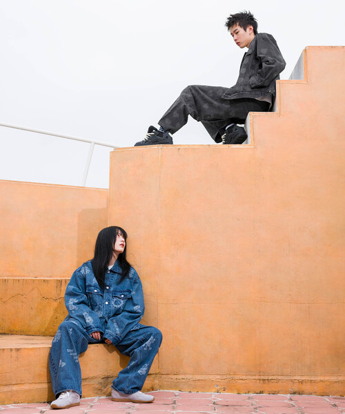 「JUNRED」 デニムパンツ L ブラック メンズ_画像6