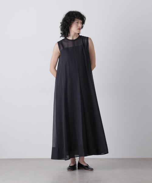 yleve イレーヴ ワンピース ロングワンピース 黒 ブラック オケージョン YLEVE（イレーヴ） ワンピース YLEVE / GAS SINGEING COTTON BOIL