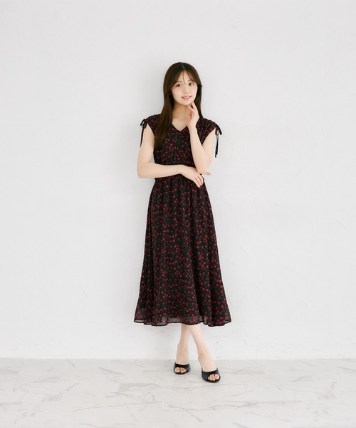 tocco closet（トッコ クローゼット） ワンピース 肩ドロストリボン