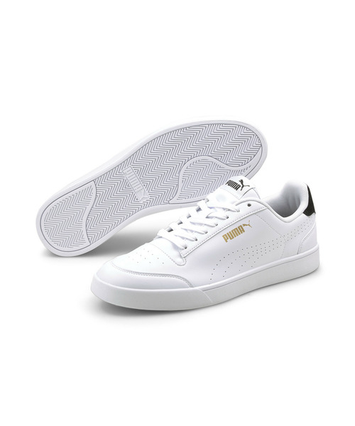 「PUMA」 ローカットスニーカー 24.5cm ホワイト×ブラック メンズ_画像7