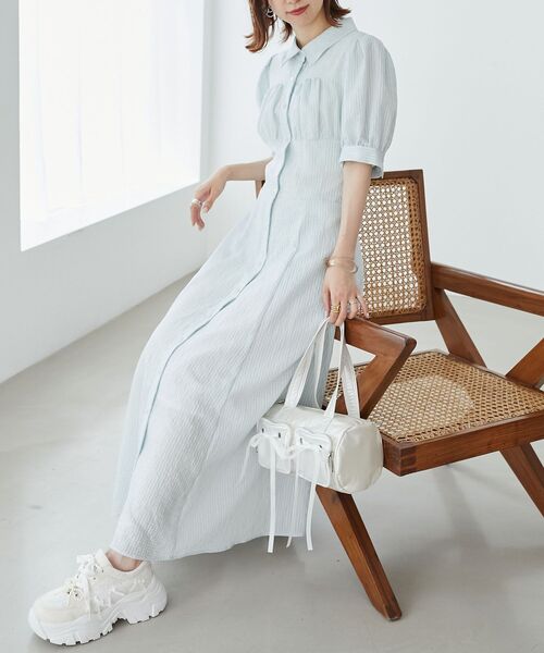 「MAJESTIC LEGON」 シャツワンピース X-SMALL ブラック系その他2 レディース_画像2