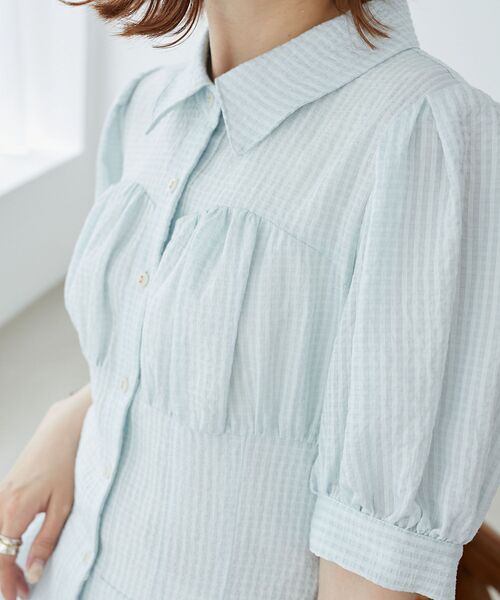 「MAJESTIC LEGON」 シャツワンピース X-SMALL ブラック系その他2 レディース_画像8