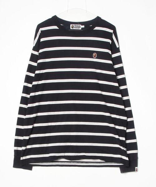 A BATHING APE（アベイシングエイプ） 長袖Tシャツ LARGE ブラック