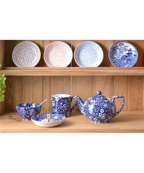 バーレイ　レッド フェリシティ プレート Burleigh ２枚セット イギリス食器 Burleigh プラムフェリシティ フルーツプレート