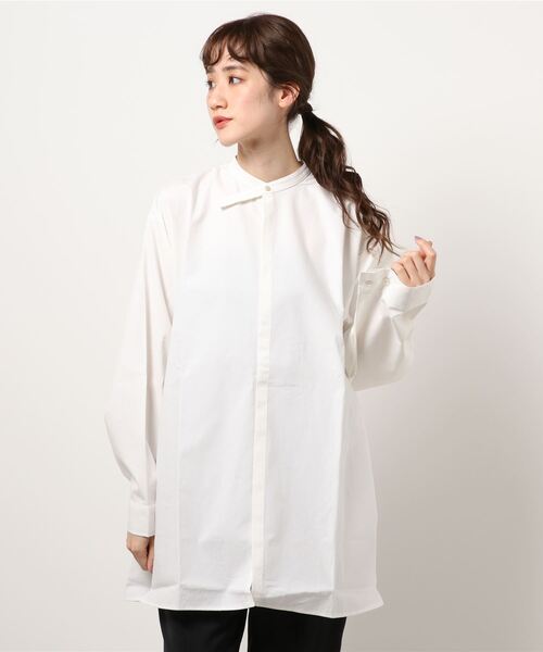 シャツ ブラウス ○MARU TO/マルト Slit Shirt Blouse/スリットシャツ
