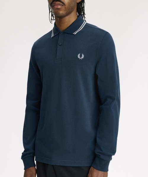 【なあ】FRED PERRY ネイビー 長袖ポロシャツ FRED PERRY（フレッドペリー） ポロシャツ 「新色先行予約受付中」The