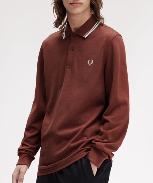FRED PERRY メンズポロシャツ（色：ブラウン系）｜トップス