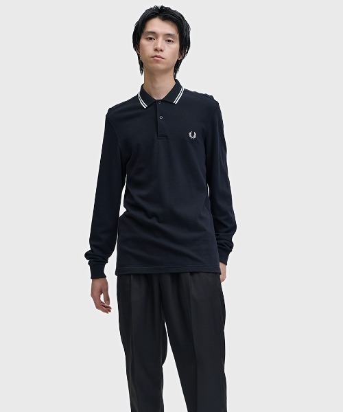 フレッドペリー M3636 黒 長袖ポロシャツ Mサイズ FRED PERRY（フレッドペリー） 長袖 ポロシャツ M3636 国内正規品