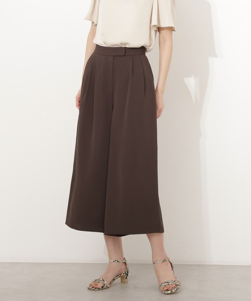 N.Natural beauty basic* ガウチョパンツ NATURAL BEAUTY BASIC マルチサイズ パンツ ポリエステルツイル