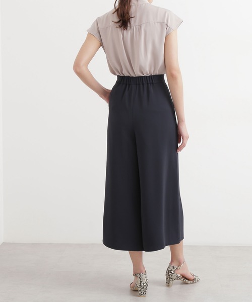 N.Natural beauty basic* ガウチョパンツ ポリエステルツイルガウチョパンツ（その他パンツ）｜NATURAL