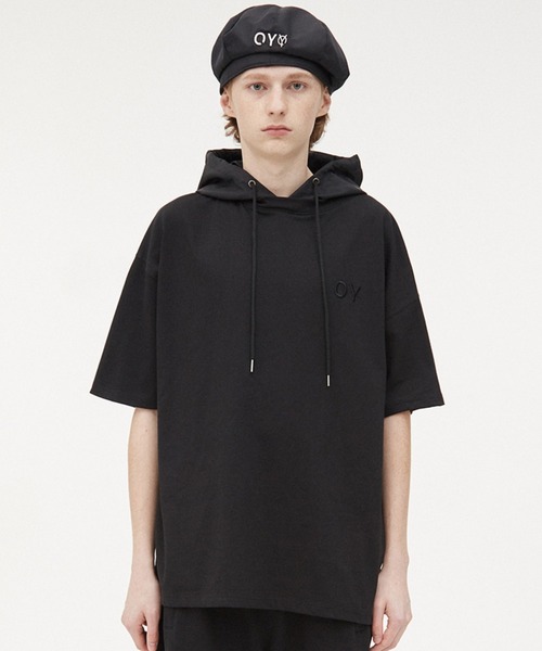 OY（オーワイ） tシャツ 「OY/オーワイ」NYLON LOGO HOODIE T/ナイロン 