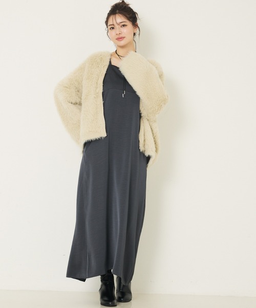【未使用美品】bajra カーディガン風ハーフジャケット カラミツイーディーハーフジャケット | ジャケット | NOELA OFFICIAL