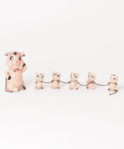 インテリア 「FRIDGE antiques」フリッジアンティークス PIG DISPRAY 豚の親と5匹の子豚