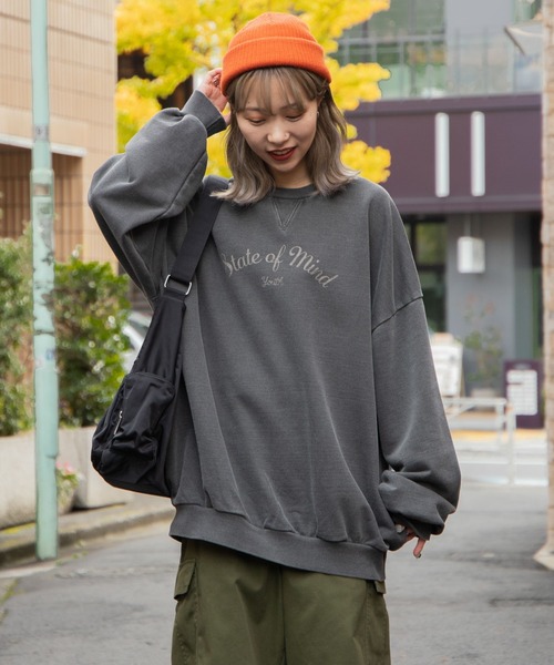 トレーナー スウェット WEGO/ヘビーウエイト ピグメントプルオーバー メンズ レディース | WEGO | 02