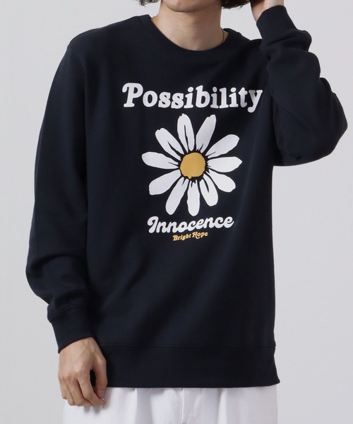 トレーナー スウェット 「MODISH GAZE」STRENGTH裏毛スウェット レディース メンズ MODISH GAZE トレーナー スウェット 裏毛スウェット デイジー