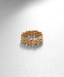 COCOSHNIK（ココシュニック） 指輪 リング K18ベルトチェーン5列
