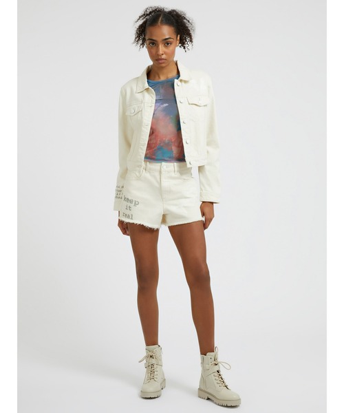 パンツ GUESS X BRANDALISED(R) WITH GRAFFITI BY BANKSY Mom Short 