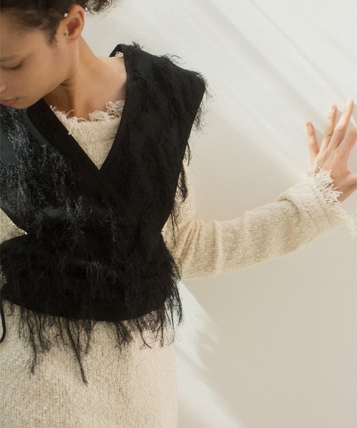 leinwande トップス leinwande Fringe Jacquard Top レディース : ZOZOTOWN Yahoo!店