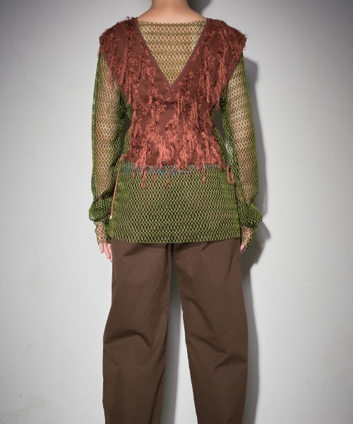 トップス leinwande Tweed Fringe Top leinwande（ラインヴァンド）の「Tweed Fringe Top（その他