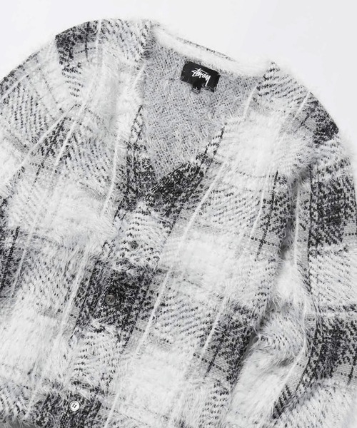 STUSSY（ステューシー） カーディガン HAIRY PLAID CARDIGAN