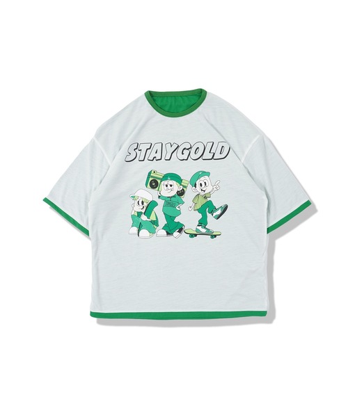 STAY GOLD（ステイゴールド） tシャツ 「STAYGOLD」リバーシブル T