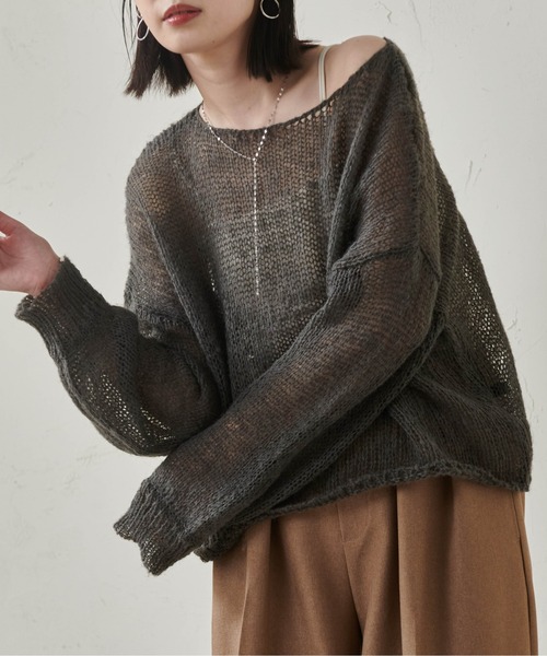 RANAN ニット セーター モヘアライクローゲージニット