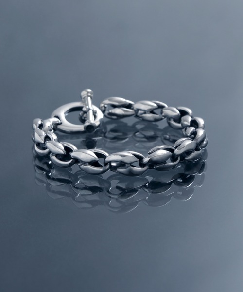 ブレスレット 「YArKA/ヤーカ」lily motif parts bracelet 「DB4」 百合の葉パーツデザインブレスレットの画像