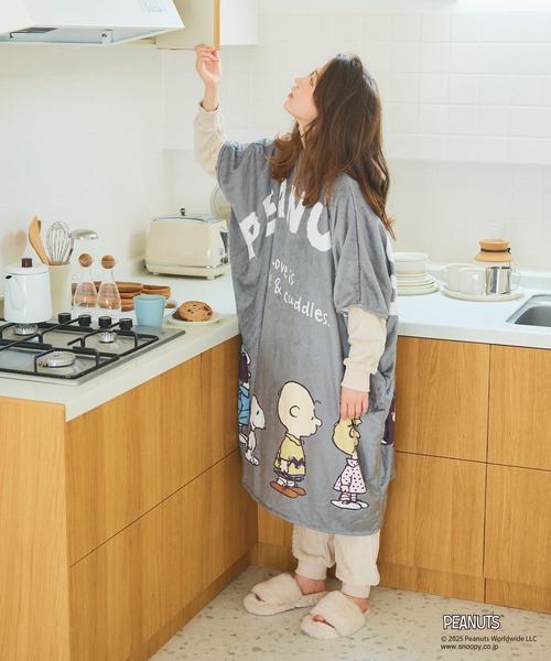 ピーナッツくん×SPINNSコラボレーションルームウェア　パジャマ ピーナッツくん×SPINNSコラボレーションルームウェア パジャマ 大人気