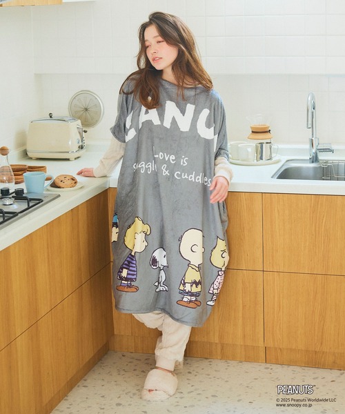 PEANUTS パジャマ ルームウェア 「PEANUTS/ピーナッツ」スヌーピーと